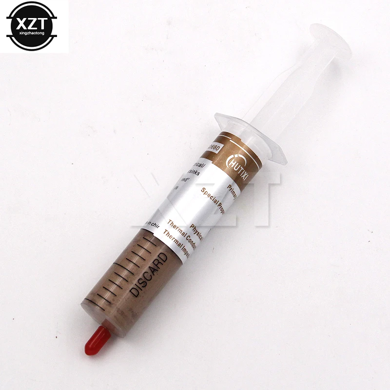 30g Gold Thermal Grease Syringe Silicone Processor Cooling Paste liquid metal for computer GPU CPU Copper Heatsink Accessories
30g Gold Thermal Grease Syringe Silicone Processor Cooling Paste liquid metal for computer GPU CPU Copper Heatsink Accessories