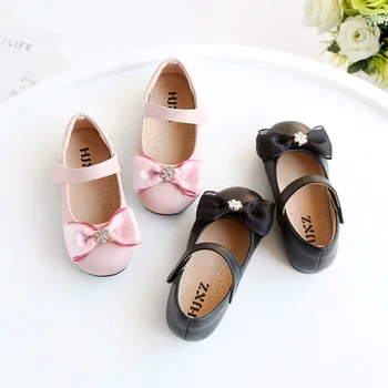 Girls Leather Shoes Sweet Bowknot Princess Shoes Kid Dancing Shoes Rhinestone Dress Shoes Chaussure Fille Pink Children Flats
Girls Leather Shoes Sweet Bowknot Princess Shoes Kid Dancing Shoes Rhinestone Dress Shoes Chaussure Fille Pink Children Flats