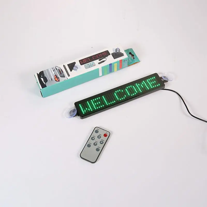 BEESCLOVER 23cm 12v LED Car Sign Remote Control Uber Motorcycle English display Board Scrolling Message r20
BEESCLOVER 23cm 12v LED Car Sign Remote Control Uber Motorcycle English display Board Scrolling Message r20