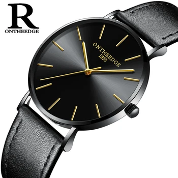 ONTHEEDGE Genuine Leather Strap Ultra Thin 6.0mm Thickness Watch Case Both Men Lady Quartz Watch Waterproof 30M Wrist Watch
ONTHEEDGE Genuine Leather Strap Ultra Thin 6.0mm Thickness Watch Case Both Men Lady Quartz Watch Waterproof 30M Wrist Watch