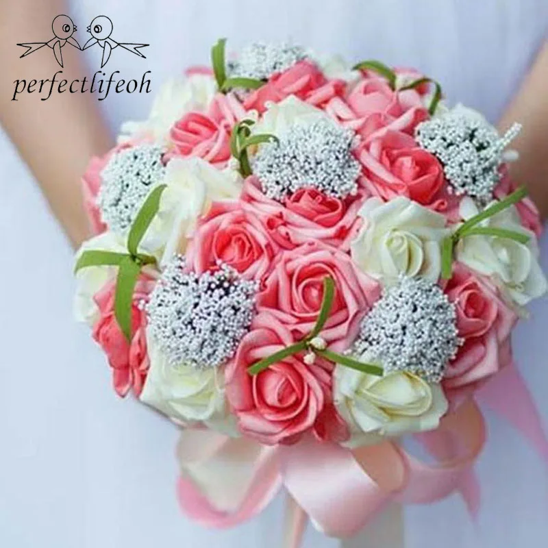 Perfectlifeoh букет невесты держащий цветы Романтическая свадьба Красочный Букет