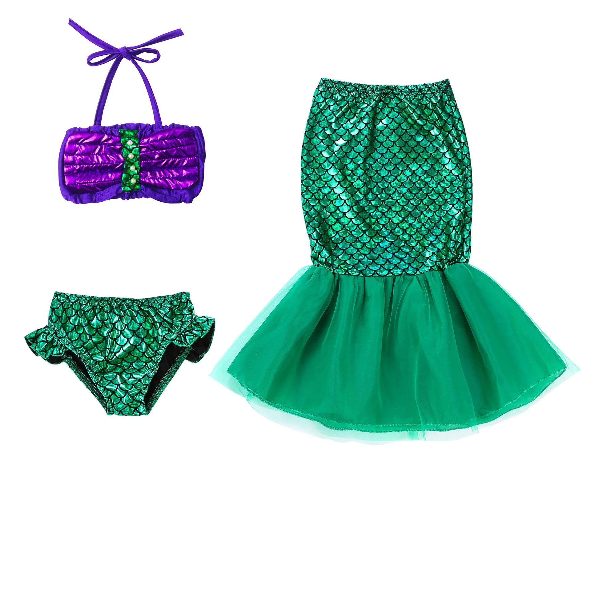 Girl Princess Ariel Dress Summer Pool Party Little Mermaid Cosplay Costume Clothes Kid Beach Dress Off Shoulder Suspended Strap
Girl Princess Ariel Dress Summer Pool Party Little Mermaid Cosplay Costume Clothes Kid Beach Dress Off Shoulder Suspended Strap