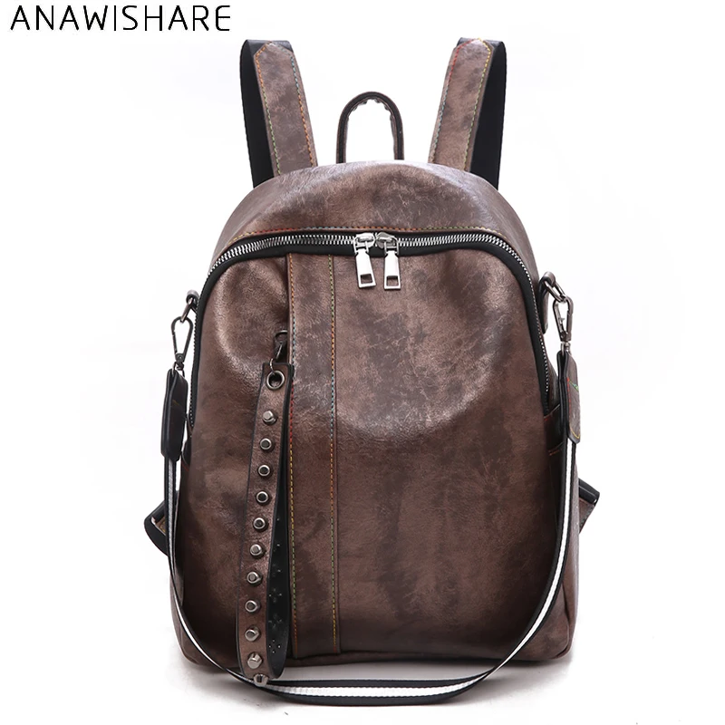 ANAWISHARE Women Leather Backpacks Rivet School Bags For Teenagers Girls Laptop Bookbag Black School Backpacks Mochila Feminina
ANAWISHARE Women Leather Backpacks Rivet School Bags For Teenagers Girls Laptop Bookbag Black School Backpacks Mochila Feminina