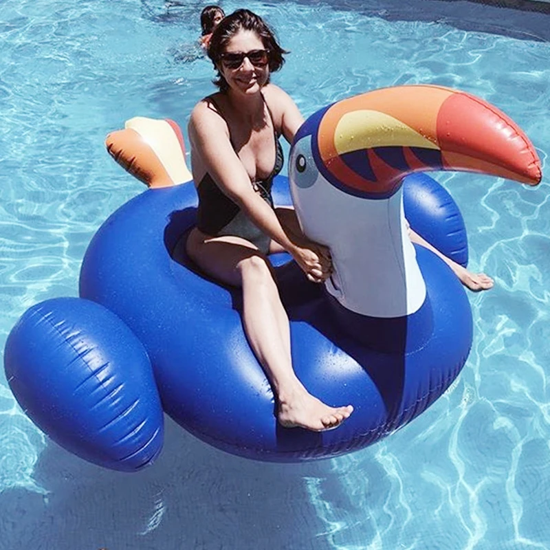 200CM Pool Float Inflatable Boat Blue Toucan Swimming Float Adult Swim Air Mattresses Ring Summer Water Toy With Pump
200CM Pool Float Inflatable Boat Blue Toucan Swimming Float Adult Swim Air Mattresses Ring Summer Water Toy With Pump