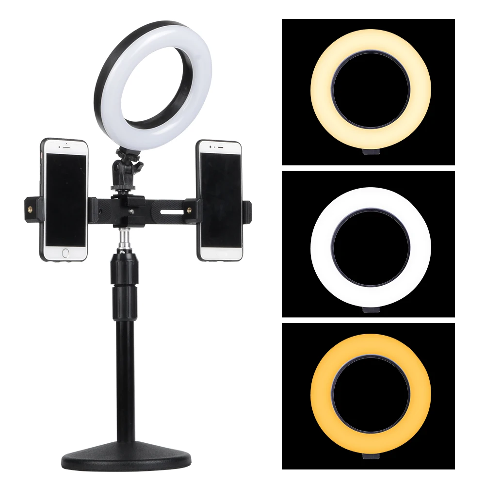 Photography Dimmable LED Selfie Ring Light For Makeup Youtube Video Live 3200-5500K Photo Studio Lighting Lamp With Phone Holder
Photography Dimmable LED Selfie Ring Light For Makeup Youtube Video Live 3200-5500K Photo Studio Lighting Lamp With Phone Holder