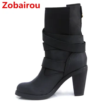 Zobairou hottest botas mujer boots leather stockings black brown high heels cowboy boots buckle strap rain boots shoes woman
Zobairou hottest botas mujer boots leather stockings black brown high heels cowboy boots buckle strap rain boots shoes woman
