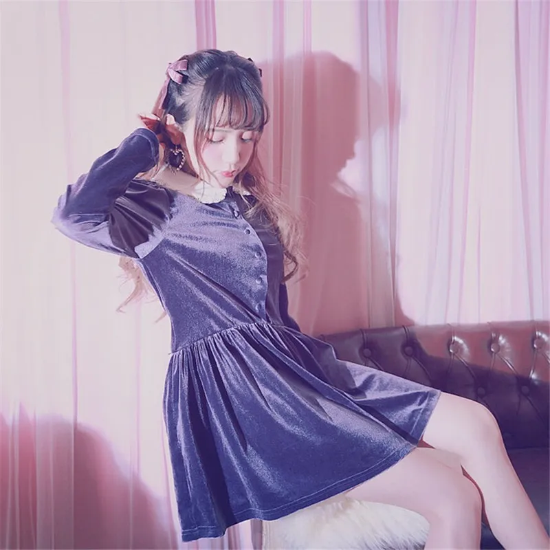 KEQI BoBON21 Princess sweet lolita dress French retro dolls lead the simple temperamental Swan velvet dress 3 colors women D1585
KEQI BoBON21 Princess sweet lolita dress French retro dolls lead the simple temperamental Swan velvet dress 3 colors women D1585
