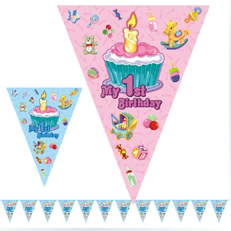 2.5 Meter My 1st Birthday cartoon pennants Paper Flag Party Decoration Banner Bunting for Children kids blue pink girl boy party
2.5 Meter My 1st Birthday cartoon pennants Paper Flag Party Decoration Banner Bunting for Children kids blue pink girl boy party