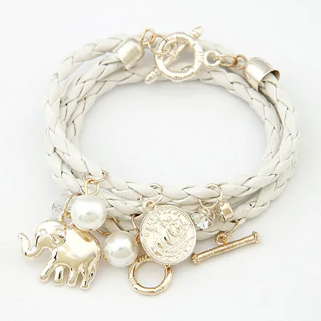LEMOER 8colors Multilayer Leather Bracelets for Women Pearl Beads Elephant Pulseira Feminina Charm Bracelets & Bangles Jewelry
LEMOER 8colors Multilayer Leather Bracelets for Women Pearl Beads Elephant Pulseira Feminina Charm Bracelets & Bangles Jewelry