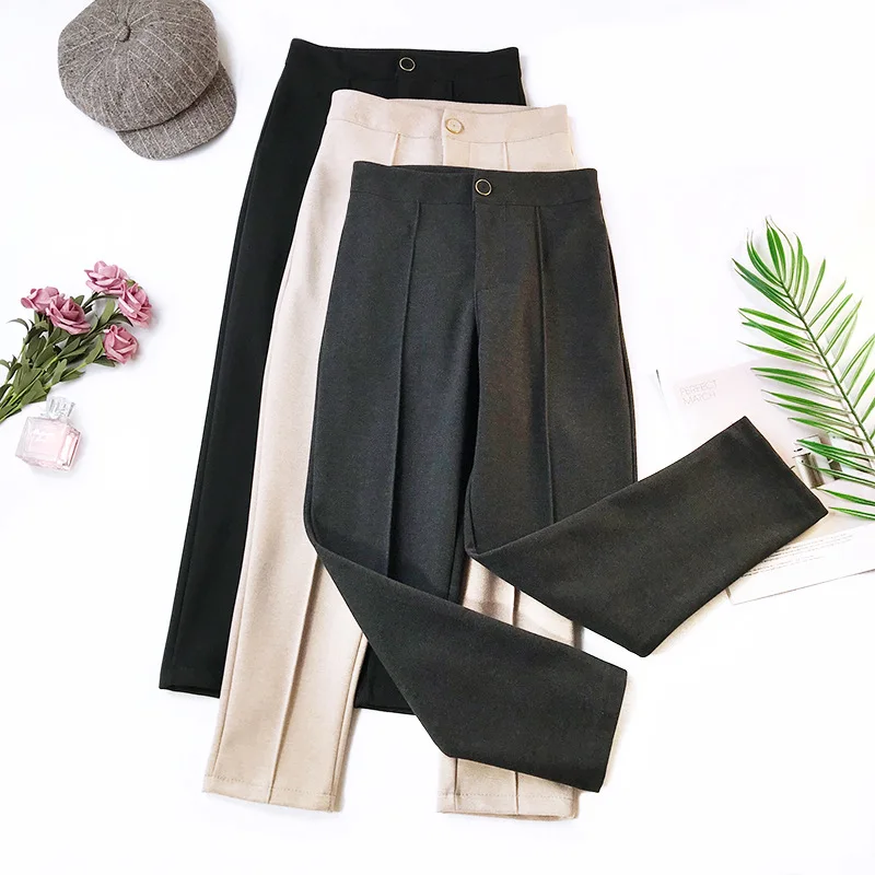Elegant Office Lady Harem Pants Women 2018 Autumn Winter Solid High Waist Ankle-Length Pants Slim Harajuku Pencil Pants Trousers
Elegant Office Lady Harem Pants Women 2018 Autumn Winter Solid High Waist Ankle-Length Pants Slim Harajuku Pencil Pants Trousers