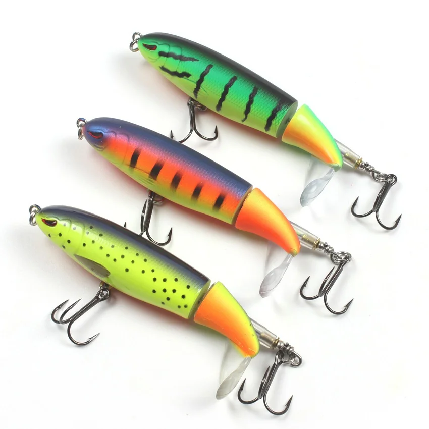 Jointed Whopper Popper 13g 90mm Topwater Plastic Fishing Lure 3D Eyes Artificial Bait Wobbler Soft Rotating Tail Color Random
Jointed Whopper Popper 13g 90mm Topwater Plastic Fishing Lure 3D Eyes Artificial Bait Wobbler Soft Rotating Tail Color Random