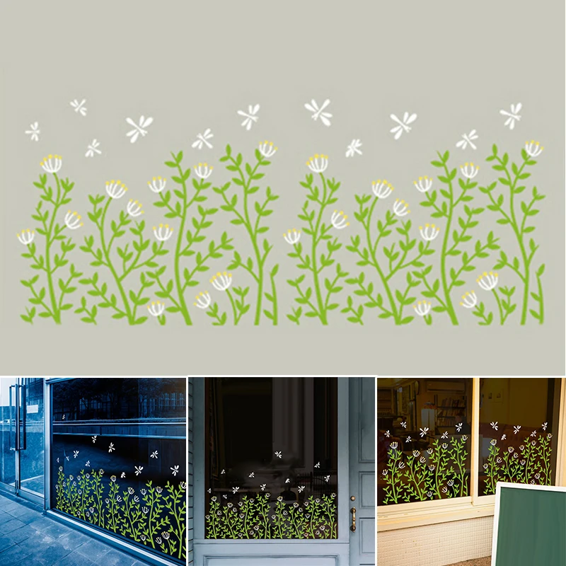 Plant Glass Door Window Sticker Coffee Shop Self Adhesive Tiles Art Wallpaper Waterproof Sticker For Bathroom Kitchen Decor
Plant Glass Door Window Sticker Coffee Shop Self Adhesive Tiles Art Wallpaper Waterproof Sticker For Bathroom Kitchen Decor