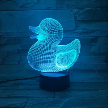 Animal Duck Led Night Light Touch Sensor 7 Color Changing Bedroom Decorative Lamp Child Kids Baby Kit Nightlight Duck 3D Lamp
Animal Duck Led Night Light Touch Sensor 7 Color Changing Bedroom Decorative Lamp Child Kids Baby Kit Nightlight Duck 3D Lamp