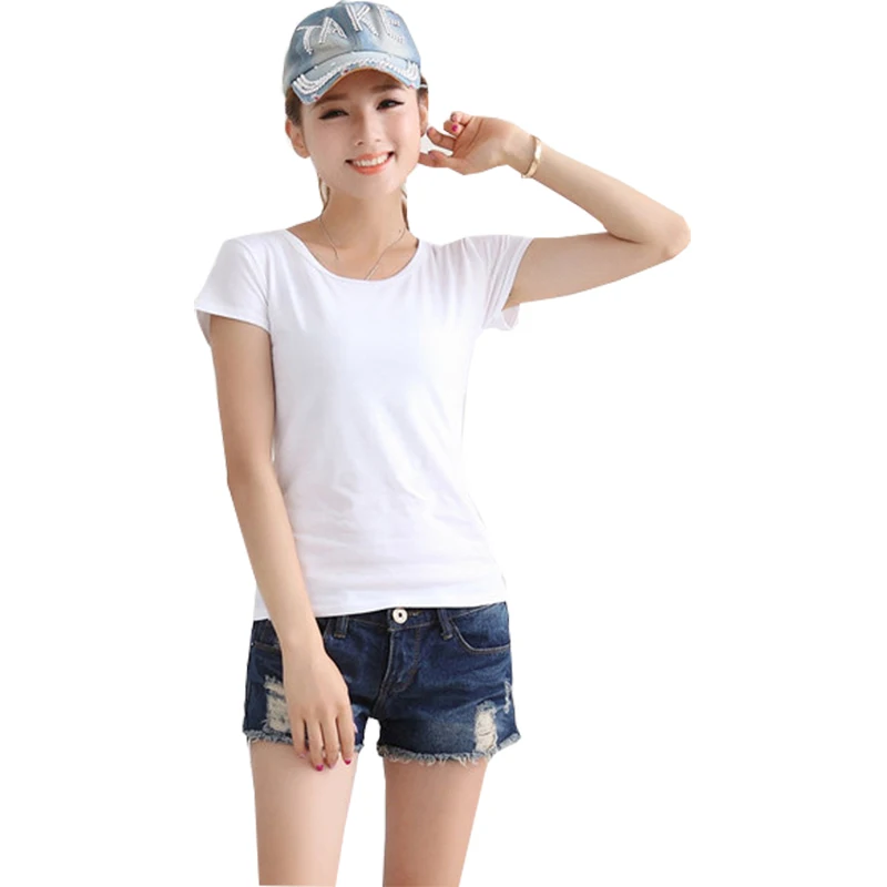 2018 New women T-shirt Summer Fashion solid color round neck hot selling casual tops t shirt women's clothing vestidos DY0006
2018 New women T-shirt Summer Fashion solid color round neck hot selling casual tops t shirt women's clothing vestidos DY0006
