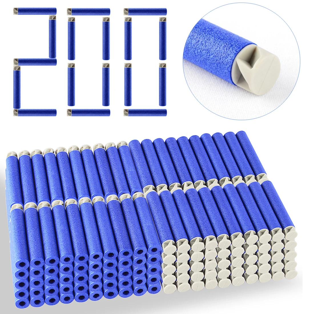 Hot Sale 200pcs/Lot 13 Colors Soft Bullet Flat Soft Head Foam Bullets for Nerf N-strike Elite Series 7.4c*1.3cm Gift Dropship
Hot Sale 200pcs/Lot 13 Colors Soft Bullet Flat Soft Head Foam Bullets for Nerf N-strike Elite Series 7.4c*1.3cm Gift Dropship