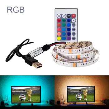 RGB 5V USB Power LED Strip light 3528 SMD HDTV TV Desktop PC Screen Backlight & Bias lighting NOT Waterproof 0.5M 1M 2M 3M 4M 5M
RGB 5V USB Power LED Strip light 3528 SMD HDTV TV Desktop PC Screen Backlight & Bias lighting NOT Waterproof 0.5M 1M 2M 3M 4M 5M