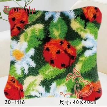 Pillow"do it yourself"Ladybug flower method needlework kit latch hook rug kit Unfinshed embroidered carpet pattern Cartoon
Pillow"do it yourself"Ladybug flower method needlework kit latch hook rug kit Unfinshed embroidered carpet pattern Cartoon