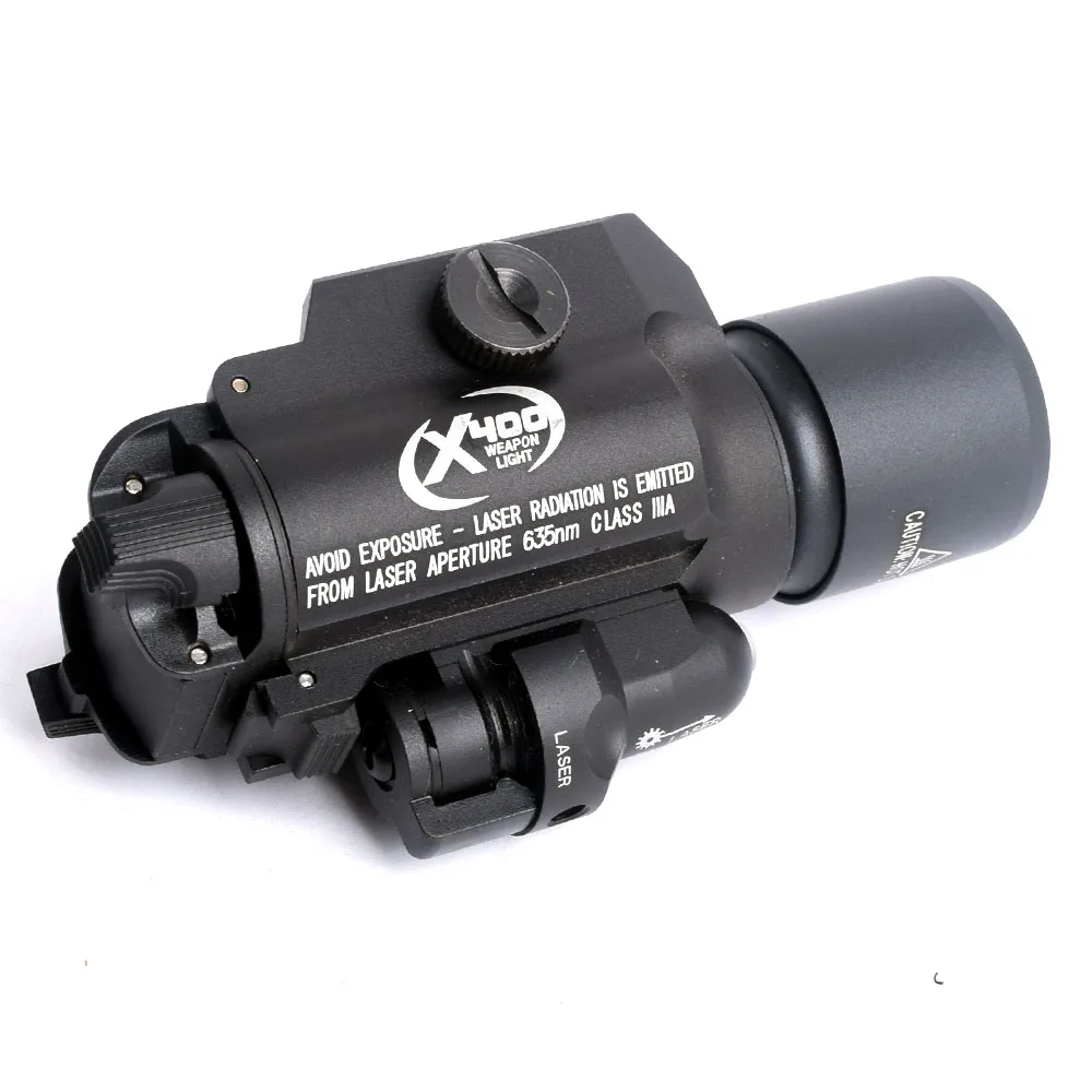 X400 Scout Light Combo Laser Handgun LED Flashlight Rifle Gun Laser Light for Hunting
X400 Scout Light Combo Laser Handgun LED Flashlight Rifle Gun Laser Light for Hunting
