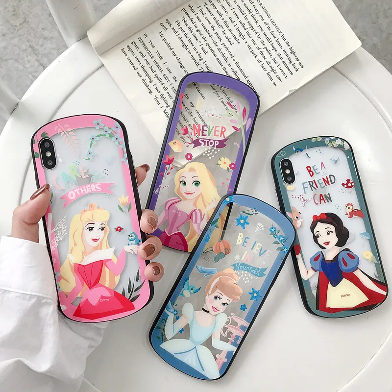 Cinderella Snow White Princess Rapunzel Pattern Phone Case For iPhone 6S 6 7 8 Plus X XS Max XR Tempered Glass Hard Cover
Cinderella Snow White Princess Rapunzel Pattern Phone Case For iPhone 6S 6 7 8 Plus X XS Max XR Tempered Glass Hard Cover
