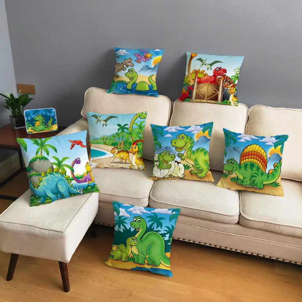 Cute Cartoon Jurassic Dinosaur PlushThrow Pillowcase Print Square Pillow Case 45*45cm Cushion Decor Animal Cover for Sofa Home
Cute Cartoon Jurassic Dinosaur PlushThrow Pillowcase Print Square Pillow Case 45*45cm Cushion Decor Animal Cover for Sofa Home