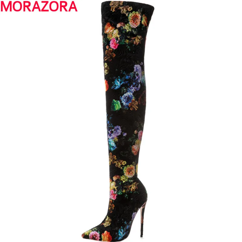 MORAZORA new arrival knee boots fashion hot sale autumn winter high heels shoes boots female big size 34-43
MORAZORA new arrival knee boots fashion hot sale autumn winter high heels shoes boots female big size 34-43