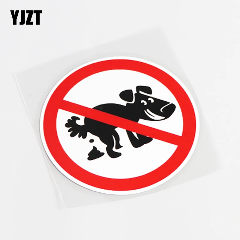 YJZT 9.5CM*9.5CM Funny Warning Mark Animal Defecation Is Forbidden PVC Car Sticker Decal 13-0533
YJZT 9.5CM*9.5CM Funny Warning Mark Animal Defecation Is Forbidden PVC Car Sticker Decal 13-0533
