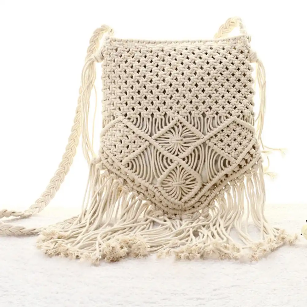 crochet tassel bag