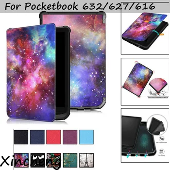 Smart case for Pocketbook 616/627/632 6'' inch Patterned Leather case for PocketbooBasic lux2 book touch l ux4 touch cover Case 
Smart case for Pocketbook 616/627/632 6'' inch Patterned Leather case for PocketbooBasic lux2 book touch l ux4 touch cover Case