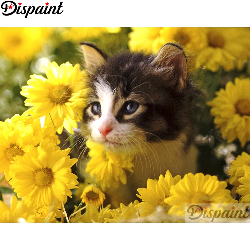 Dispaint Full Square/Round Drill 5D DIY Diamond Painting "Flower cat" Embroidery Cross Stitch 3D Home Decor A10747
Dispaint Full Square/Round Drill 5D DIY Diamond Painting "Flower cat" Embroidery Cross Stitch 3D Home Decor A10747