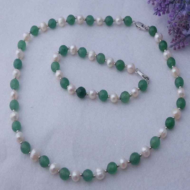 Jxryxrth New fashion 8mm Aventurine &7-8mm white pearl necklace&bracelet set 2A6899
Jxryxrth New fashion 8mm Aventurine &7-8mm white pearl necklace&bracelet set 2A6899