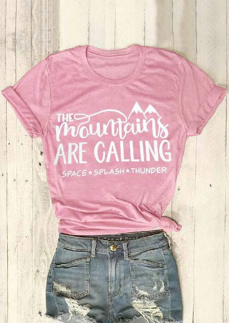 The Mountains Are Calling SPACE SPLASH THUNDER T-Shirt Women Funny Graphic tshirt Summer style tops tees
The Mountains Are Calling SPACE SPLASH THUNDER T-Shirt Women Funny Graphic tshirt Summer style tops tees