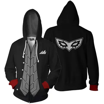 Autumn Winter 3D Print Persona 5 Yusuke Kitagawa Goro Akechi Sweatshirts Men Hoodies Fashion Cosplay Zipper hooded Jacket
Autumn Winter 3D Print Persona 5 Yusuke Kitagawa Goro Akechi Sweatshirts Men Hoodies Fashion Cosplay Zipper hooded Jacket