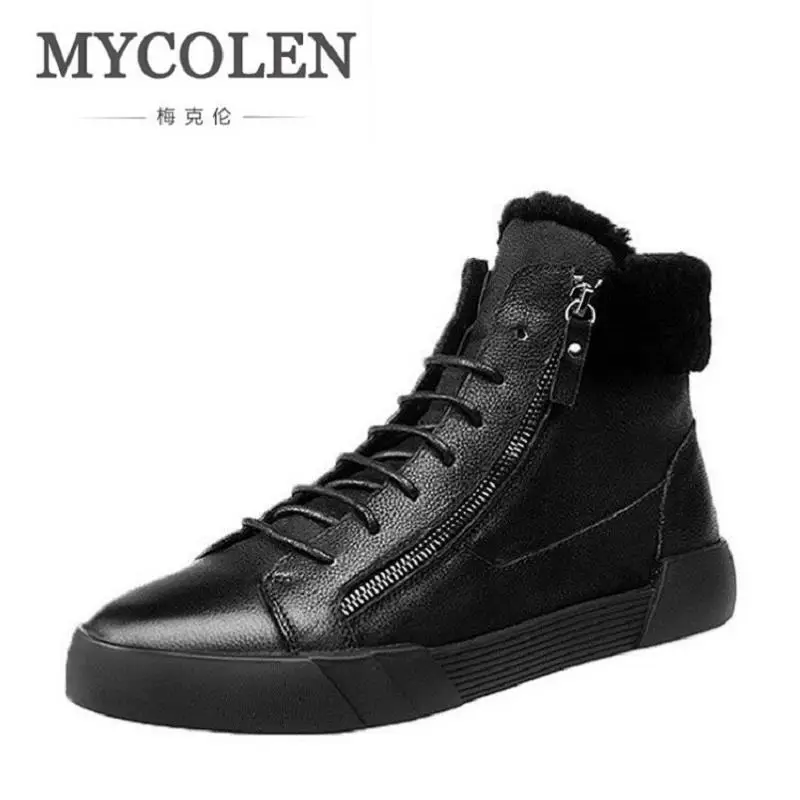 MYCOLEN Super Warm Men's Winter Leather Ankle Boots Men Waterproof Snow Boots Leisure Side Zipper Shoes Zapatos
MYCOLEN Super Warm Men's Winter Leather Ankle Boots Men Waterproof Snow Boots Leisure Side Zipper Shoes Zapatos