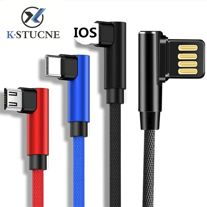 USB Micro Cable 90 Degree Nylon Fast Charging Data Type C USB Cord For Lighting Samsung Xiaomi Huawei Oneplus Mobile Phone Cable
USB Micro Cable 90 Degree Nylon Fast Charging Data Type C USB Cord For Lighting Samsung Xiaomi Huawei Oneplus Mobile Phone Cable