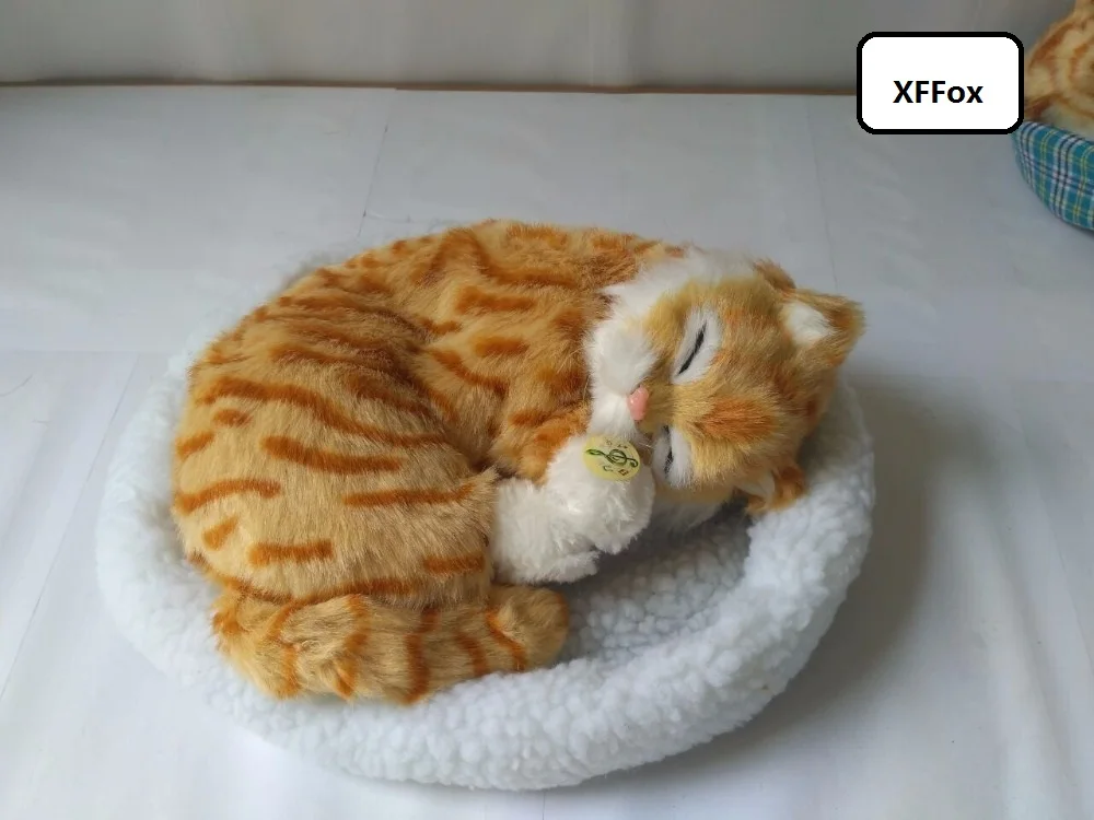 new real life yellow stripe breathing cat model on a mat plastic&furs sleeping cat doll gift about 25x18cm xf1359
new real life yellow stripe breathing cat model on a mat plastic&furs sleeping cat doll gift about 25x18cm xf1359