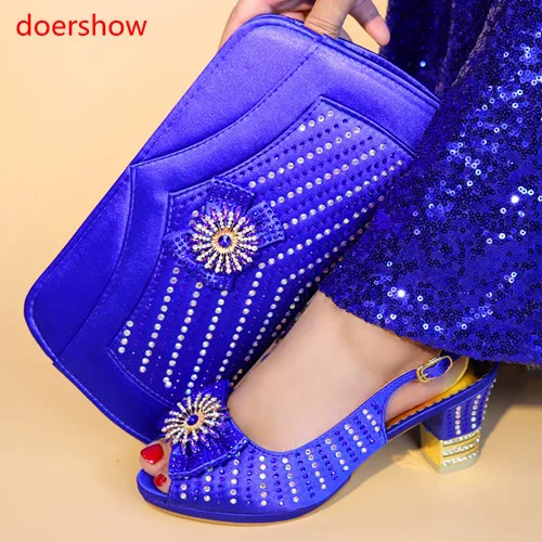 Фото Doershow/комплект из туфель и сумочки в итальянском стиле для вечеринок комплект