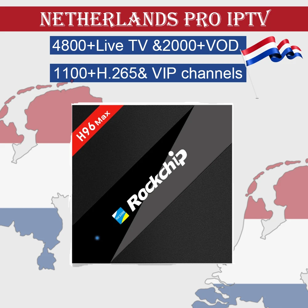 GOTiT Netherlands IPTV Box H96 MAX 4G 32G Android 6.0 Nordic Europe IPTV 5000+Channels K3399 Six Core Smart Hebrew IPTV Box
GOTiT Netherlands IPTV Box H96 MAX 4G 32G Android 6.0 Nordic Europe IPTV 5000+Channels K3399 Six Core Smart Hebrew IPTV Box