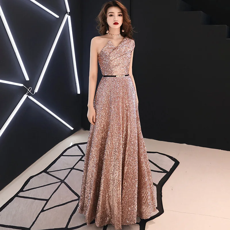 Sexy Evening Dress 2019 New Fashion Shinning Sequins Prom Party Dress Sexy One Shoulder Backless a Line Floor Length
Sexy Evening Dress 2019 New Fashion Shinning Sequins Prom Party Dress Sexy One Shoulder Backless a Line Floor Length