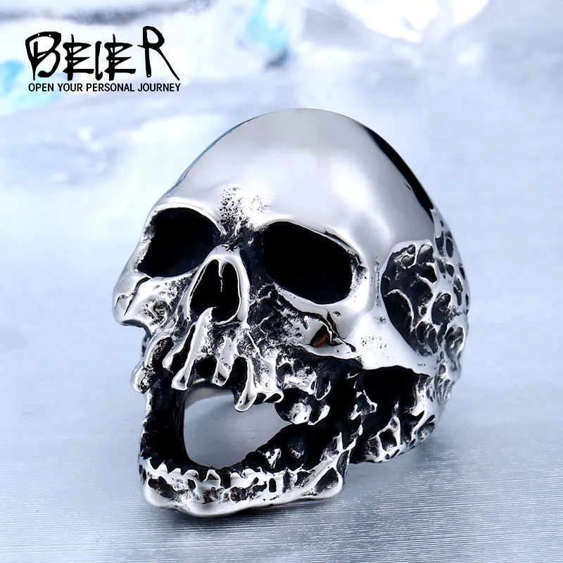 Beier Unique Original Style Big Skull For Man Stainless Steel Punk Rock Male Personality Ring halloween party supplies BR8-382
Beier Unique Original Style Big Skull For Man Stainless Steel Punk Rock Male Personality Ring halloween party supplies BR8-382