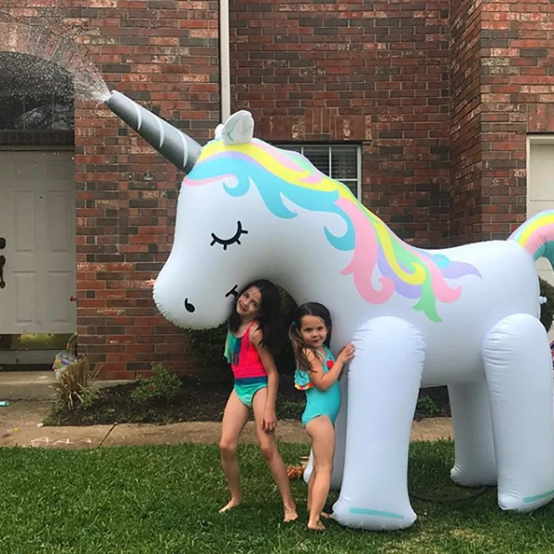Unicorn Water Sprinkler Toy PVC Children's Innovative Inflatable Rainbow Portable Safe Yard Summer Sprinkler Toy
Unicorn Water Sprinkler Toy PVC Children's Innovative Inflatable Rainbow Portable Safe Yard Summer Sprinkler Toy