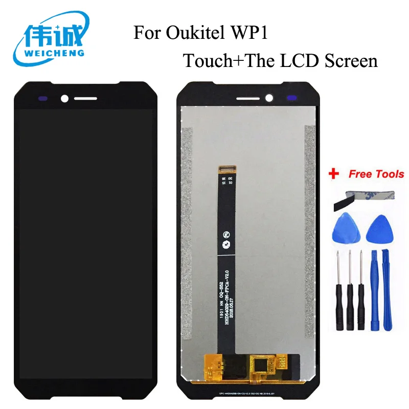 WEICHENG Top Quality Replacement For 5.5 Inch Oukitel WP1 LCD Display and Touch Screen Digitizer Assembly +Free Tools
WEICHENG Top Quality Replacement For 5.5 Inch Oukitel WP1 LCD Display and Touch Screen Digitizer Assembly +Free Tools