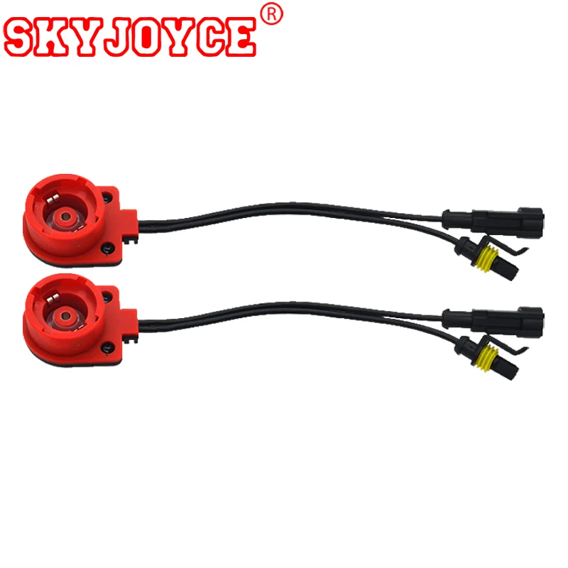 SKYJOYCE 2PCS Xenon Bulb D2S D2/C/R/D4S Adapter Socket Converter Cable to AMP Socket XENON Harness Wire HID Bulb Base Adaptor
SKYJOYCE 2PCS Xenon Bulb D2S D2/C/R/D4S Adapter Socket Converter Cable to AMP Socket XENON Harness Wire HID Bulb Base Adaptor