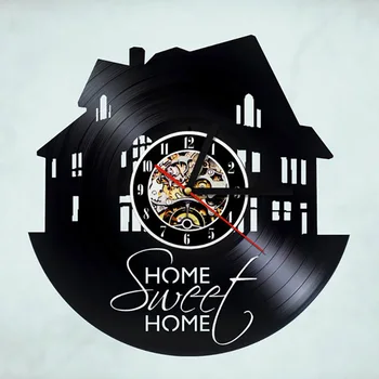 Family House Design Record Clock Creative Sweet Home Handmade Vinyl Wall Clock Retro Art Decor Classic Antique LED Wall Clock
Family House Design Record Clock Creative Sweet Home Handmade Vinyl Wall Clock Retro Art Decor Classic Antique LED Wall Clock