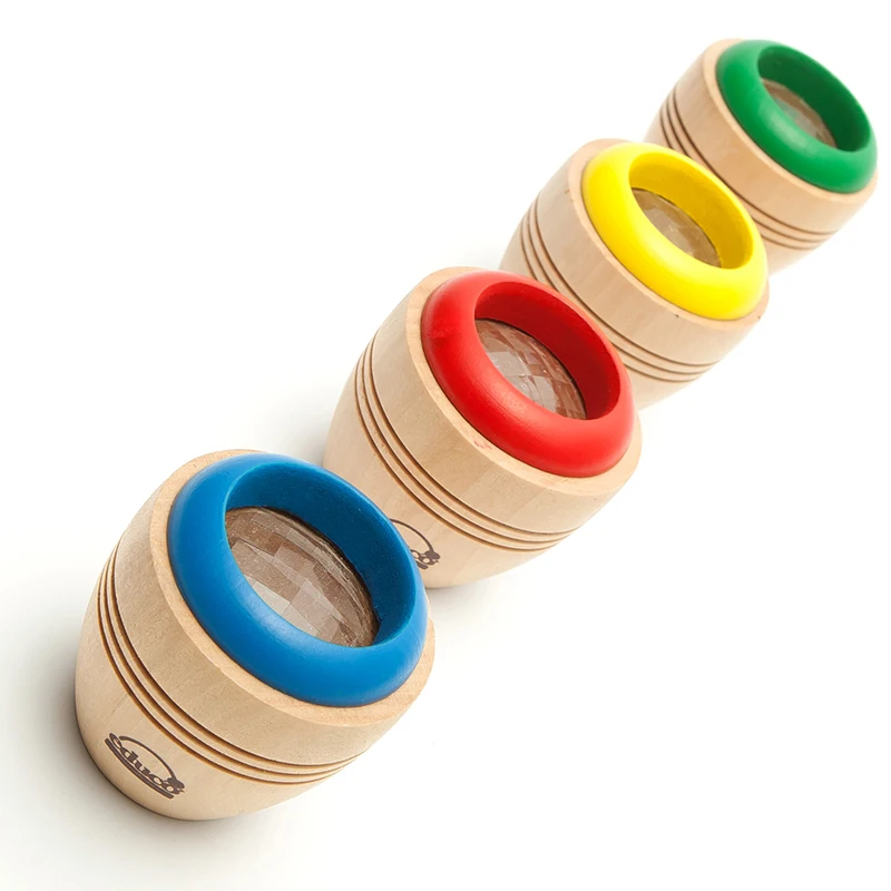 2 Pieces Magic Kaleidoscope Educational Wooden Toys for Kids Prism to Observe the Colorful World Children Gifts | Игрушки и хобби