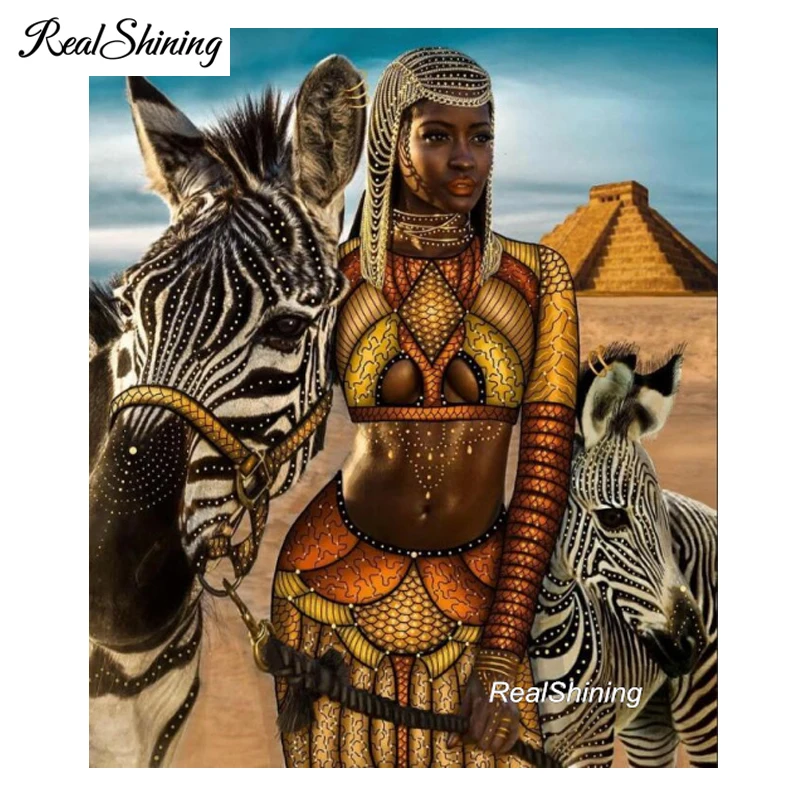 REALSHINING Full Square 5D DIY Diamond Painting African Woman Zebra Mosaic Diamond Embroidery Picture Of Rhinestones GFS2689
REALSHINING Full Square 5D DIY Diamond Painting African Woman Zebra Mosaic Diamond Embroidery Picture Of Rhinestones GFS2689