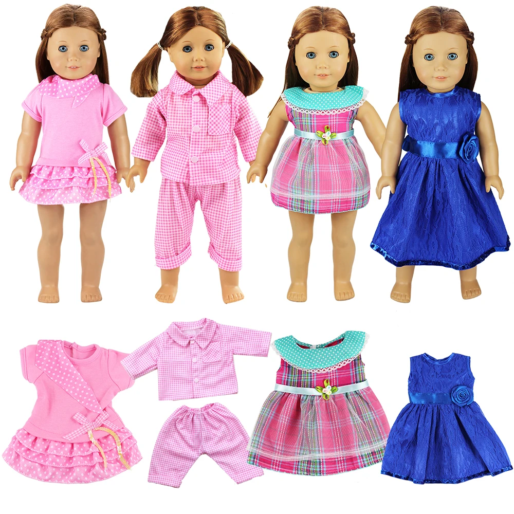 18 Inch Doll Clothes Pink Blue Multi Colors Six Styles For Our Generation American Doll's Clothing Baby Doll Accessories Girl
18 Inch Doll Clothes Pink Blue Multi Colors Six Styles For Our Generation American Doll's Clothing Baby Doll Accessories Girl