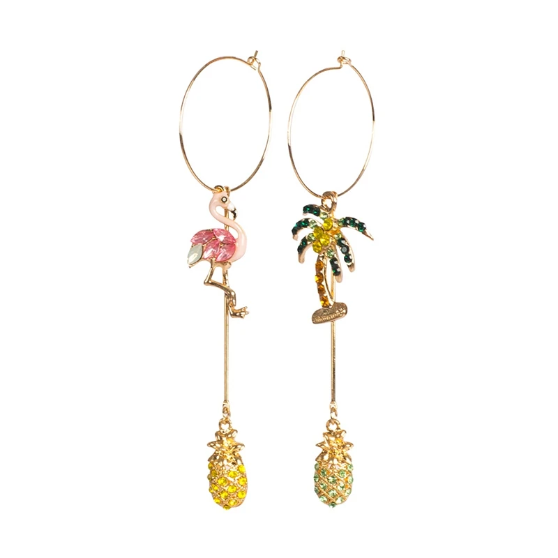 1 Pair Women's Earrings Creative Rhinestone Decor Irregular Earrings For Girl Cute Flamingo Asymmetric Drop Pendientes 0323
1 Pair Women's Earrings Creative Rhinestone Decor Irregular Earrings For Girl Cute Flamingo Asymmetric Drop Pendientes 0323