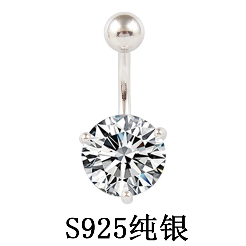 925 sterling silver belly button ring A+++clear zircon body jewelry ball navel bar Ring piercing jewelry
925 sterling silver belly button ring A+++clear zircon body jewelry ball navel bar Ring piercing jewelry