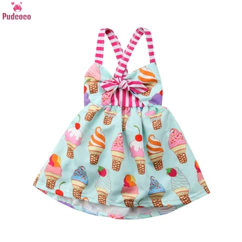 Cute New Born Clothes Toddler Kids Baby Girl Dress Straps Backless Print Ice Cream Pattern Summer Princess Dress Sundress
Cute New Born Clothes Toddler Kids Baby Girl Dress Straps Backless Print Ice Cream Pattern Summer Princess Dress Sundress