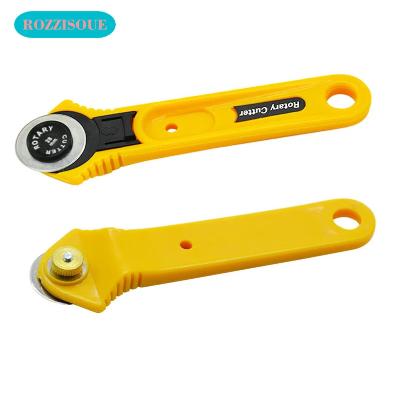 28mm Rotary Cutter Knife Rotary Blade Cutter Patchwork Roller Leather Craft Tools Safety Handle with Blade Cover Circular Cutter
28mm Rotary Cutter Knife Rotary Blade Cutter Patchwork Roller Leather Craft Tools Safety Handle with Blade Cover Circular Cutter